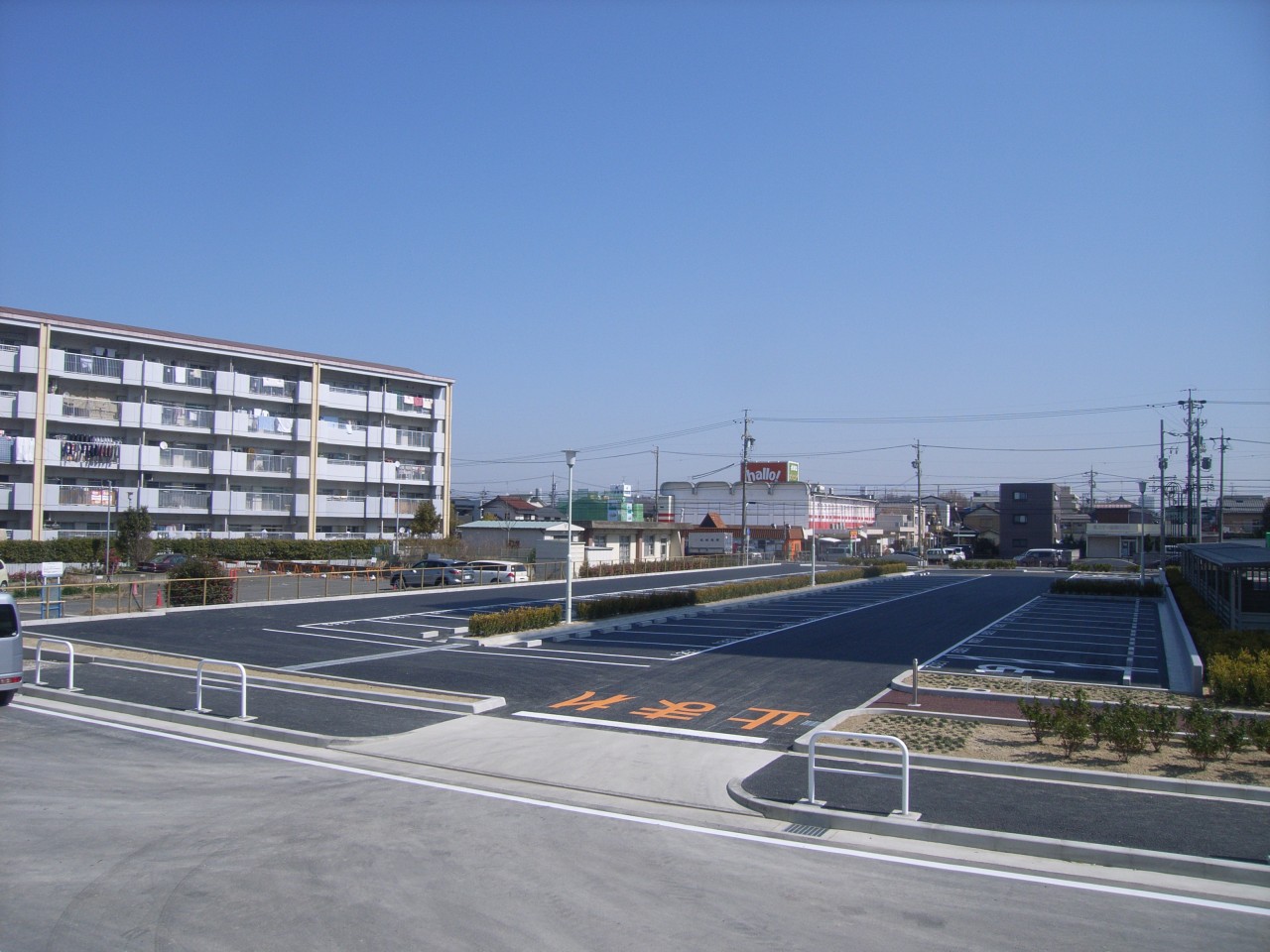 平田団地駐車場舗装